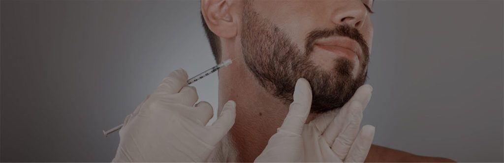 Injectables for beard hair maintenance