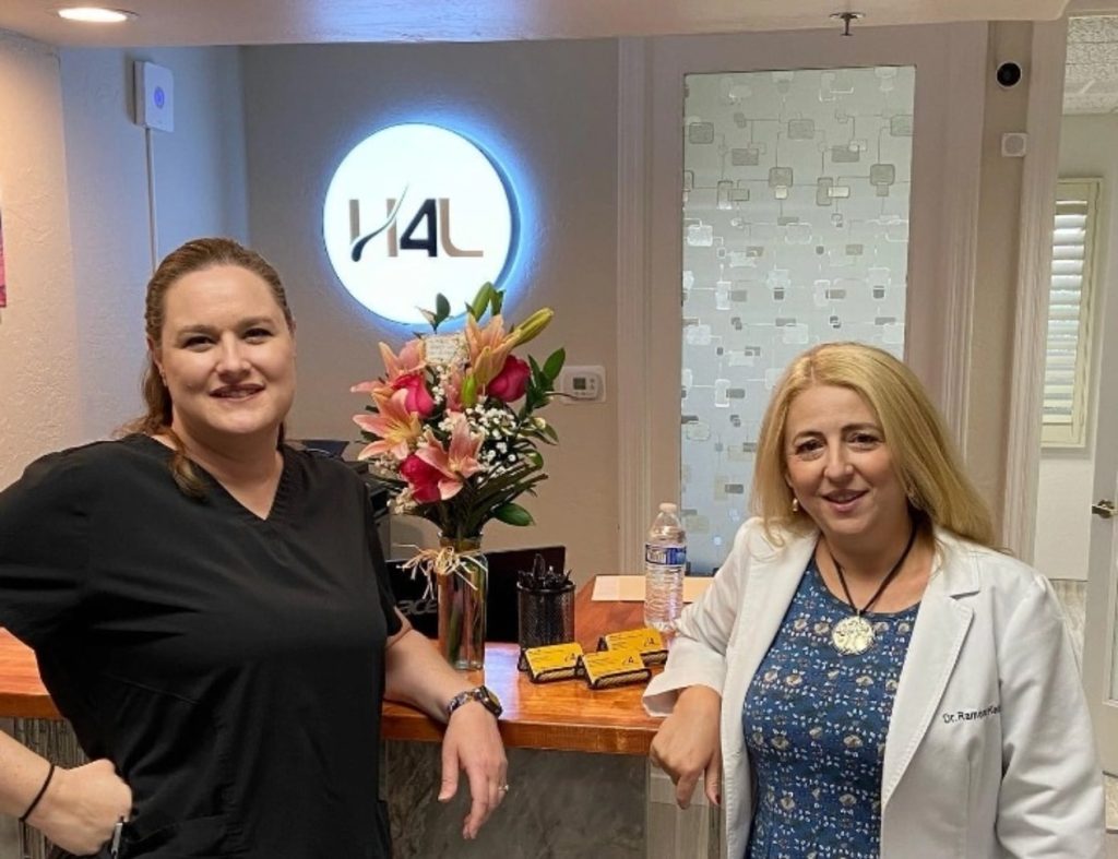 Dr Kelemen and her trusted MA, Jessica Cincotta.